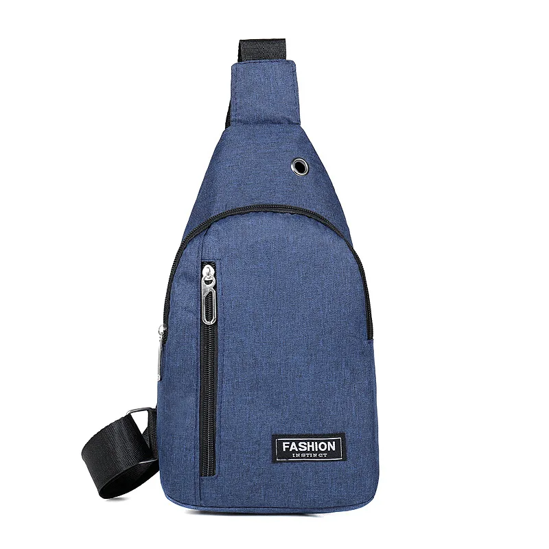 

New men's Oxford cloth chest bag multifunctional sports outdoor leisure personality shoulder backpack crossbody bag