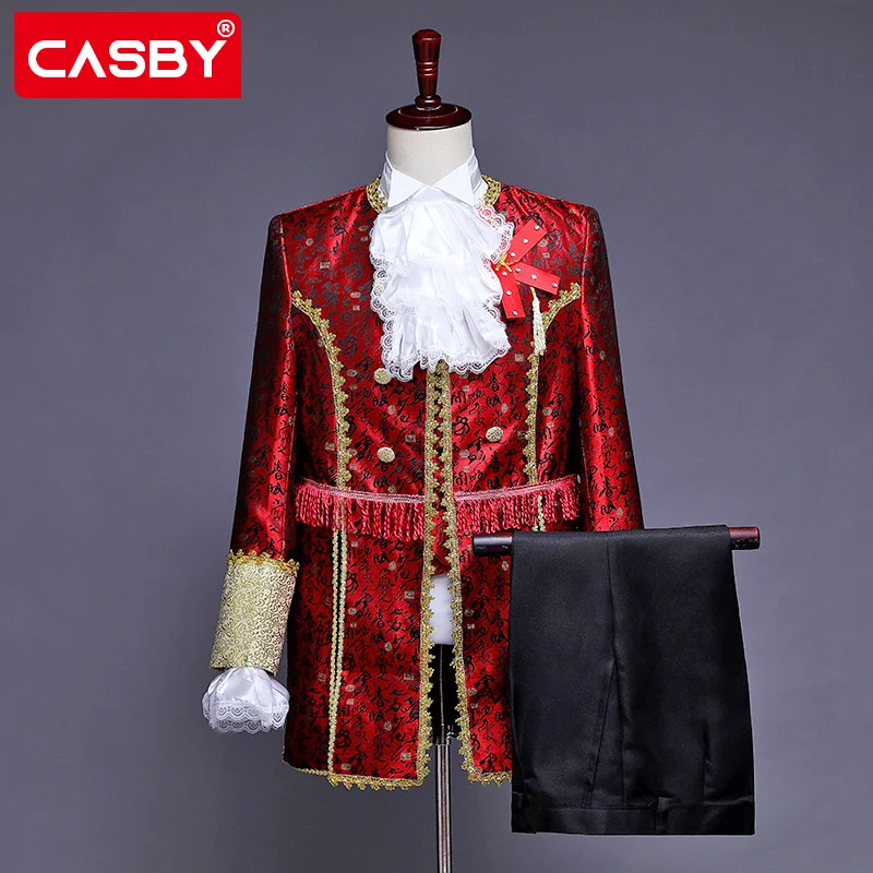 

Adult Dress Men's Performance Clothes Prince Charming Stage Retro Performance European Style Studio Photography Props Clothes