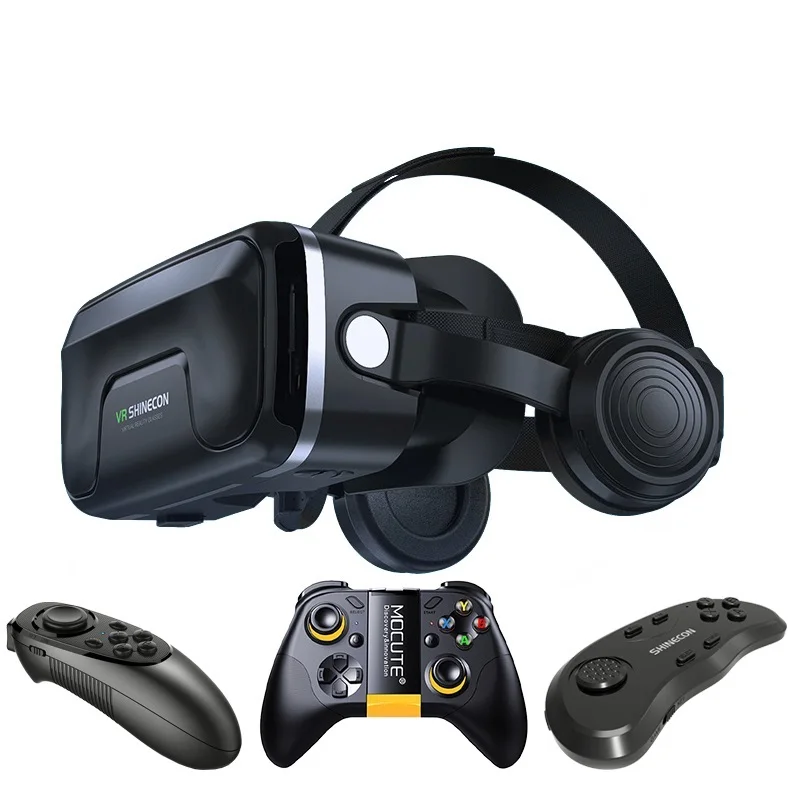 

Лучшие Любители игр, оригинальная гарнитура VR shinecon, обновленная версия очков виртуальной реальности, 3D VR очки с наушниками шлемы, игровая ко...