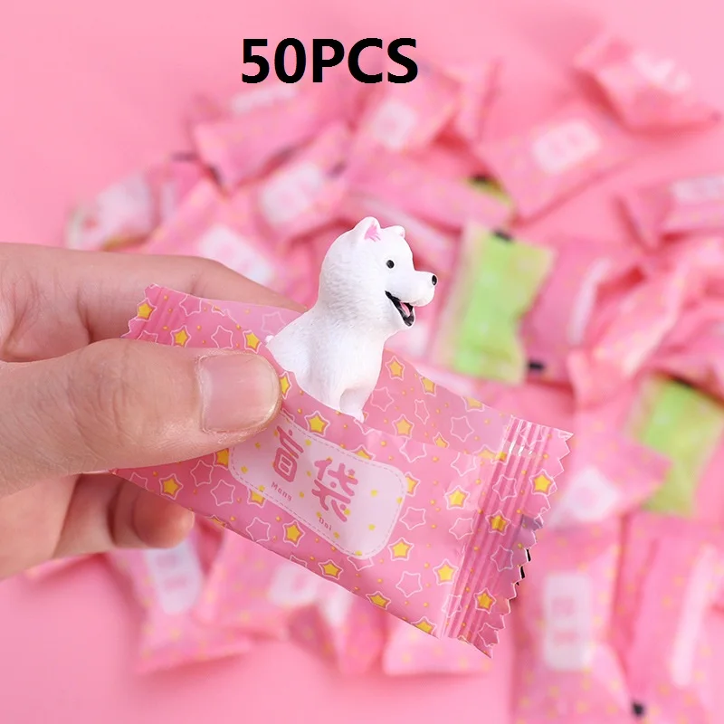 

10PCS Cute Mini Simulation Animal Blind Box Toys Action Surprise Tide Play Figures Fake Candy Guess Blind Bag For Kids Gifts