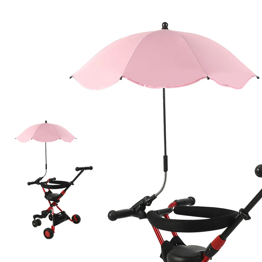 

Detachable Baby Stroller Umbrella Infant Buggy Pram Pushchair Parasol Sunshade Sun Protection Rain Waterproof Canopy