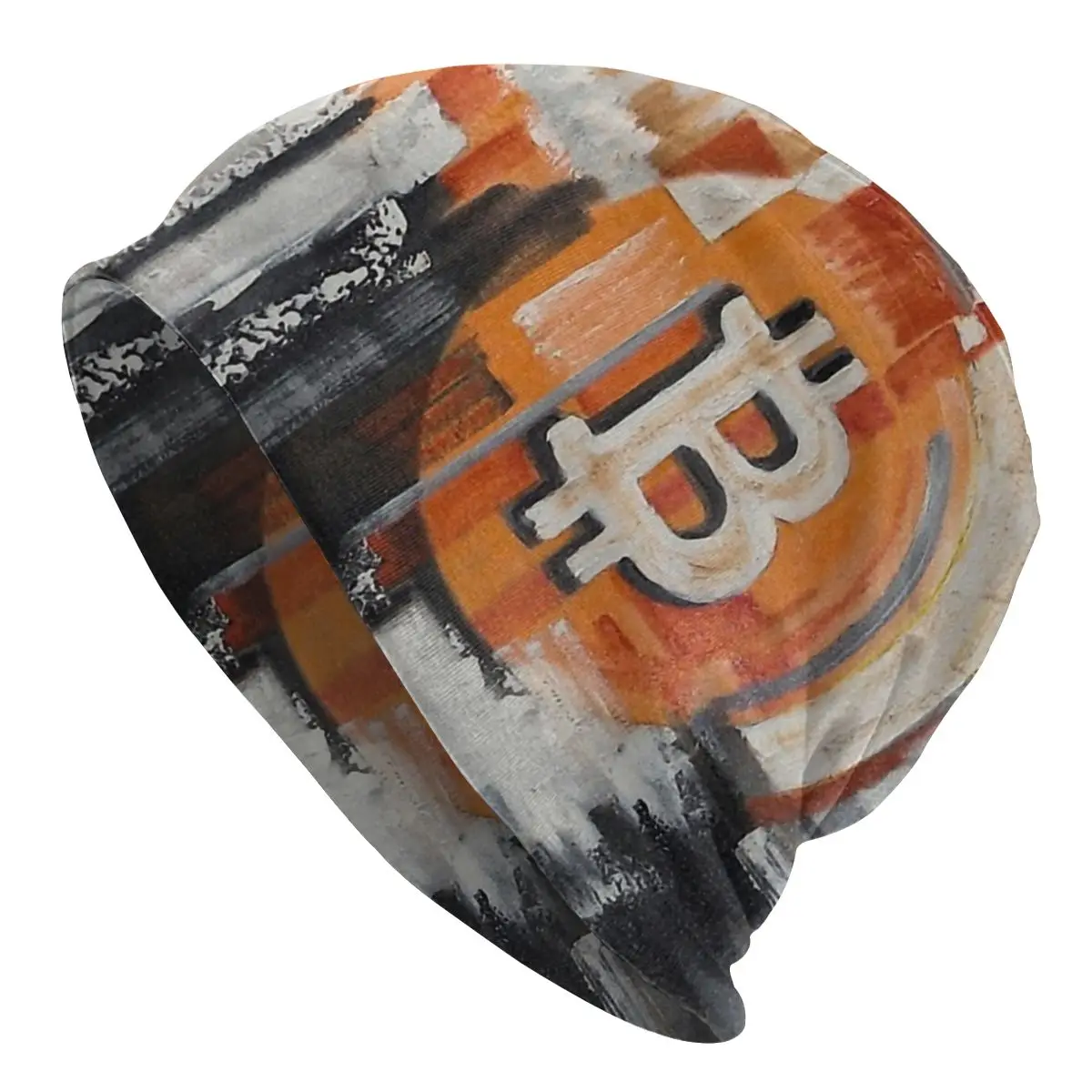 

Женские облегающие шапки Биткоин, шапки, пуловер с принтом, уличная шапка для химиотерапии, тюрбан, дышащий