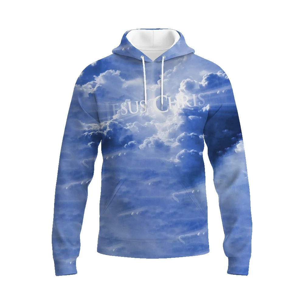 

Куртка с капюшоном и изображением Иисуса Христа для мужчин и женщин