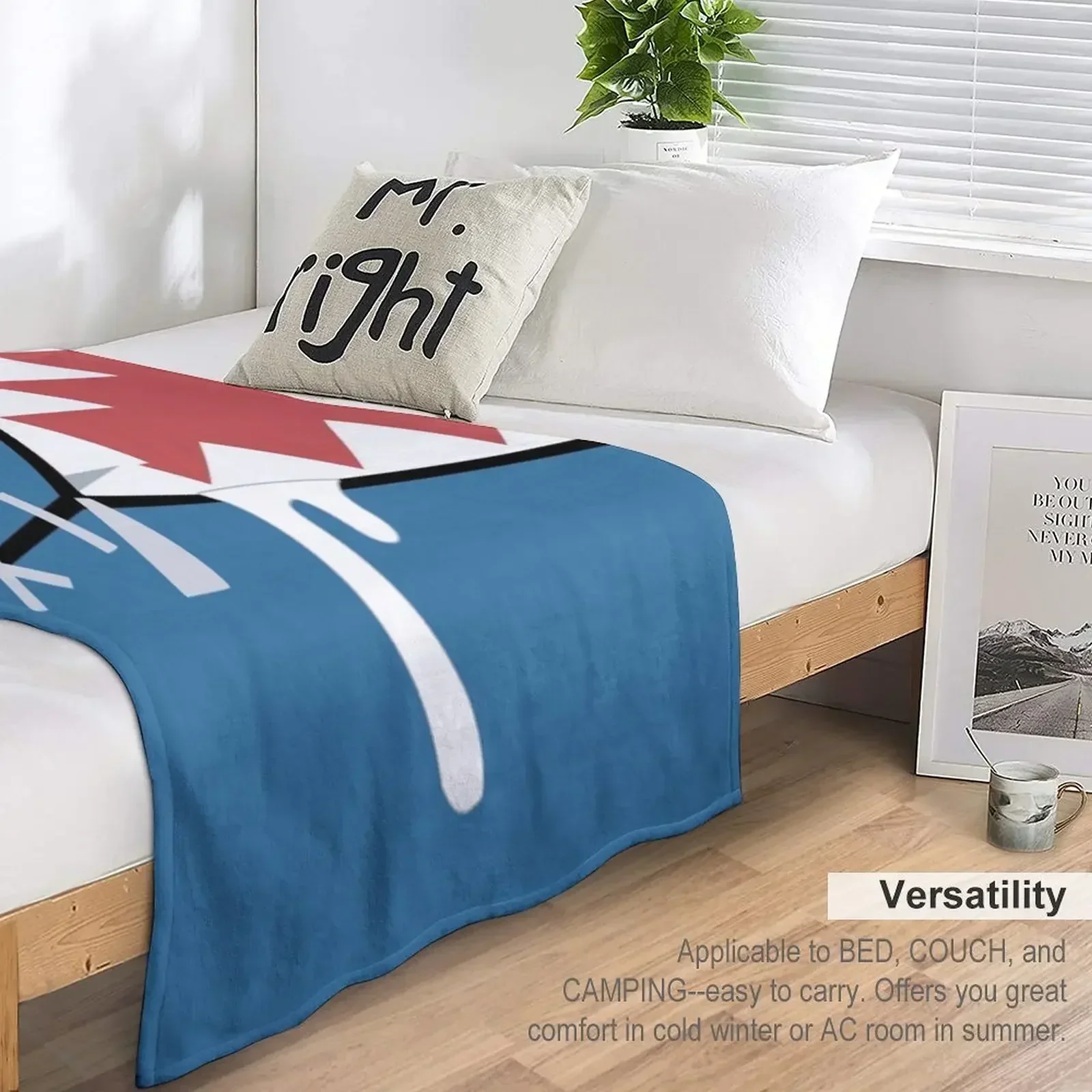 Одеяло Gawr Gura Shark Mouth декоративное одеяло для диванов одноместные многоцелевые