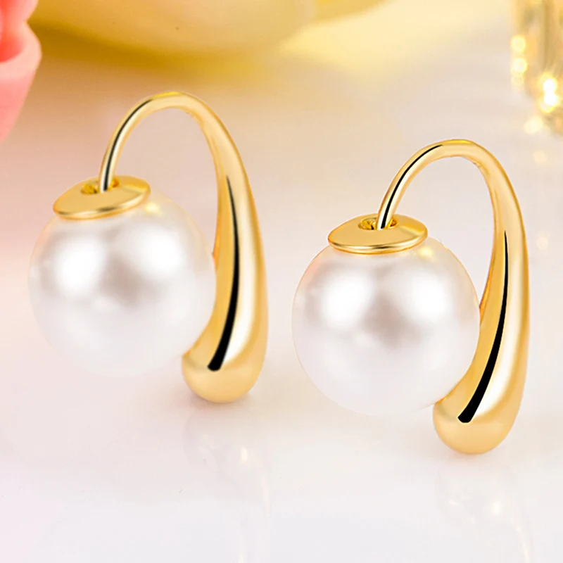 Простые ретро серьги в форме капли серьги-крючки роскошные высококачественные