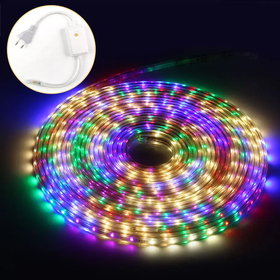 220V Фантастический цвет Led Свет с водонепроницаемым 15m 20m 30m 50m 100m многоцветным 8