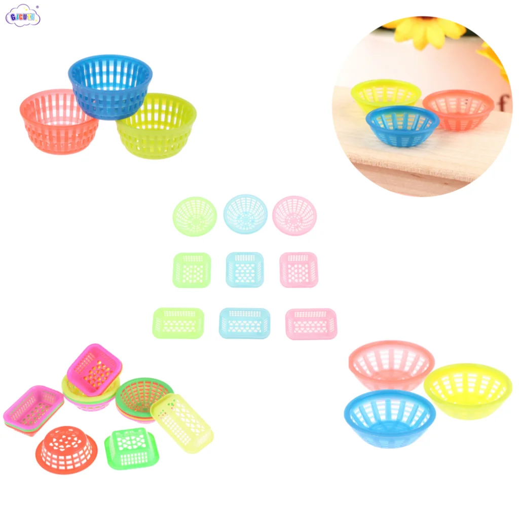 

3/4 шт. корзина для кукольного домика масштаб 1:12 миниатюрные моющиеся овощи фруктовые корзины для хранения продуктов корзины для кухни игруш...