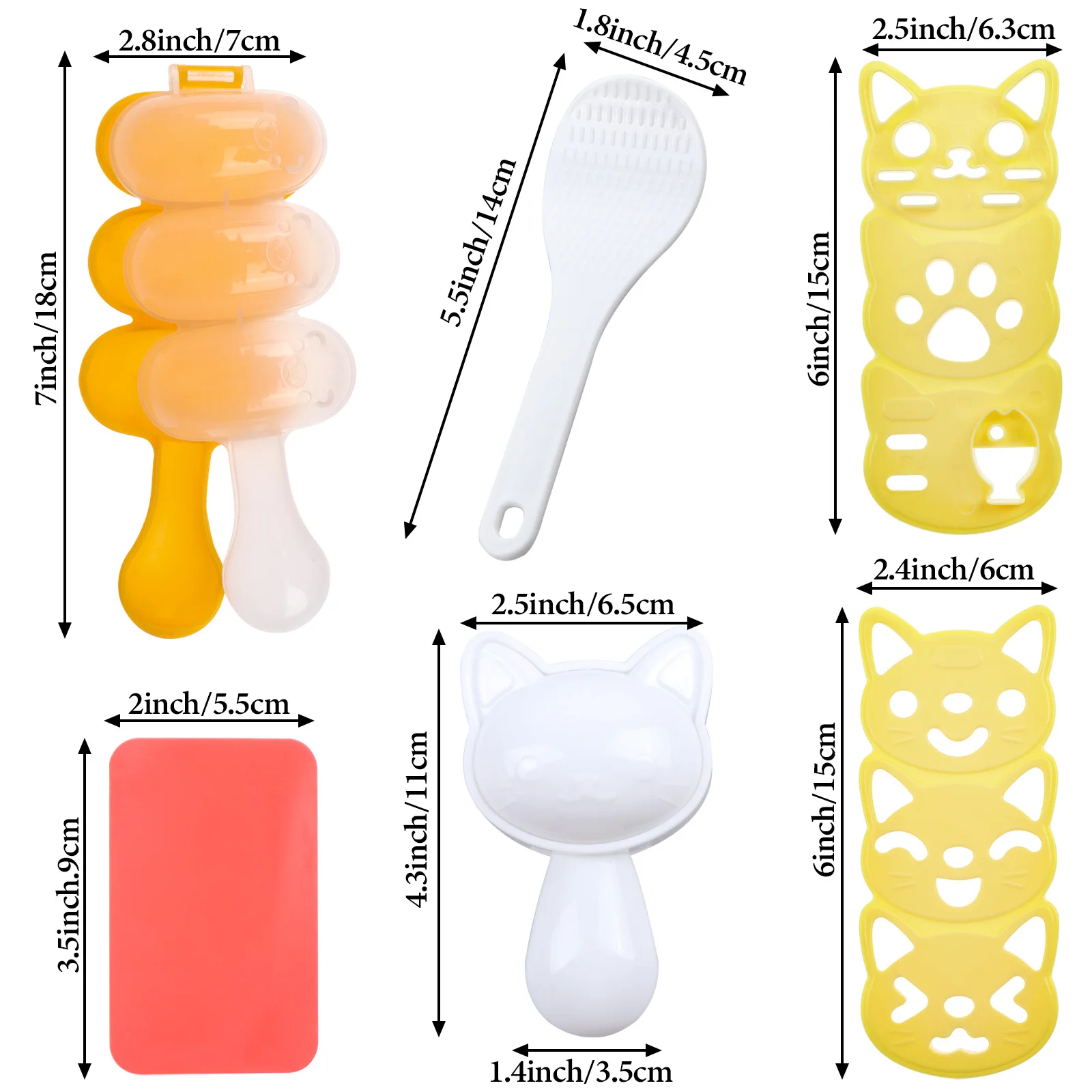 

Home Kitchen Utensils Cute Cat Rice Ball Mold Easy To Clean Silicone Plastic Cartoon Cat Sushi Ball Nori Production Decoration