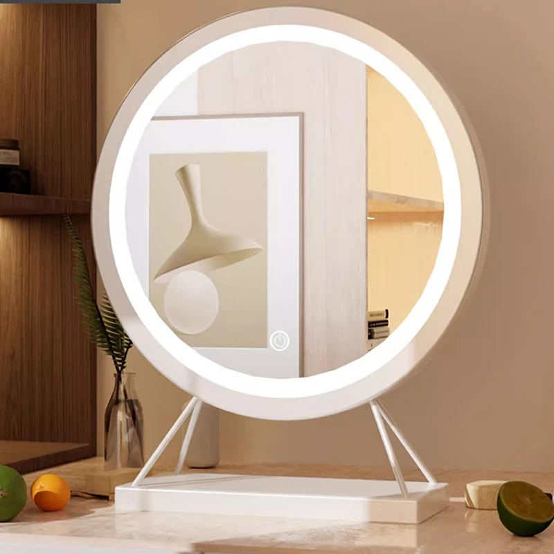 

Cosmetic Round Decorative Mirrors Dressing Table Standing Bathroom Decorative Mirrors Room Decor Dekoracyjne Lustra BL50DM