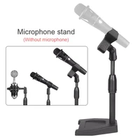 desktop microphone stand mic stand desk telescopic microphone bracket phone tripod adjustable 38 inch screw live equipment