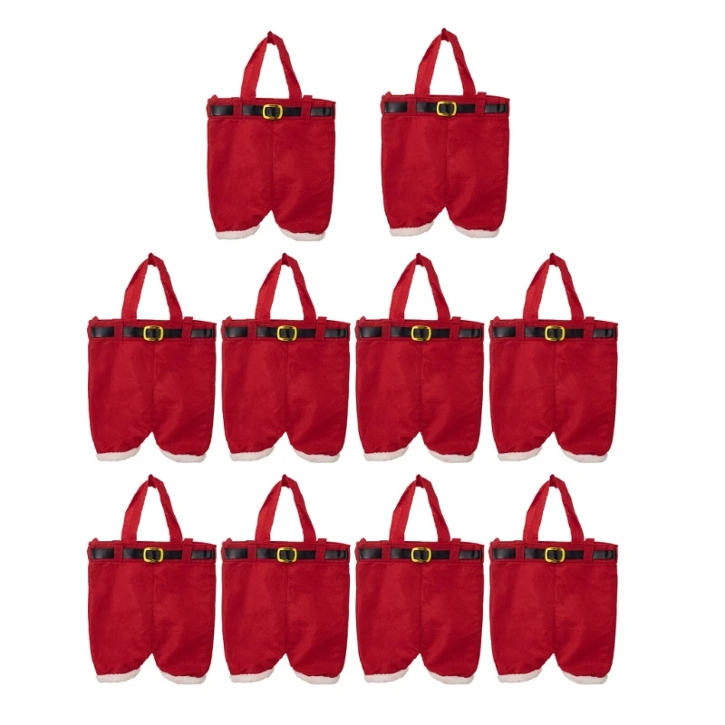 10 упаковок украшение для брюк рождественские подарочные пакеты новая модная