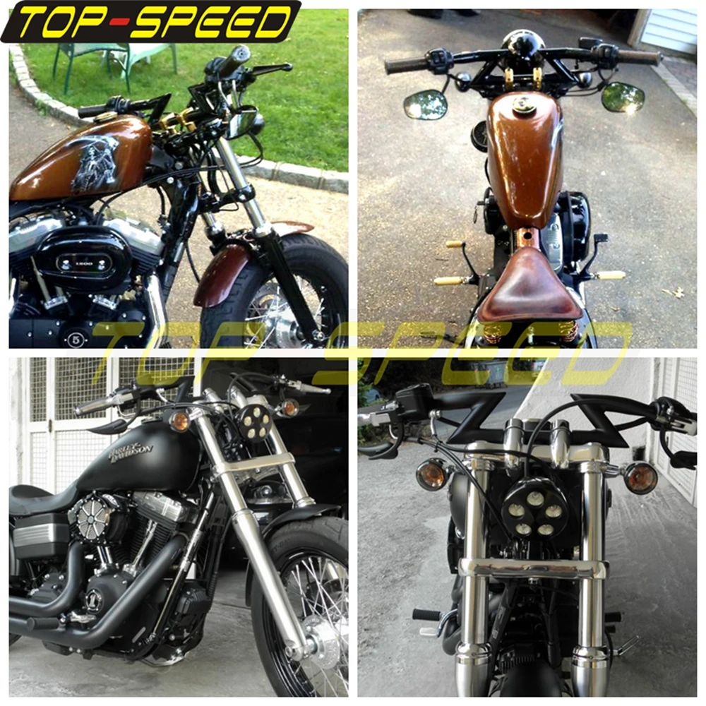 Руль Z-Bar для мотоцикла Honda VT400 VT750 VT1100 VTX1300 VTX1800 CB XS R100 R12 NC700X NC750X 25 мм
