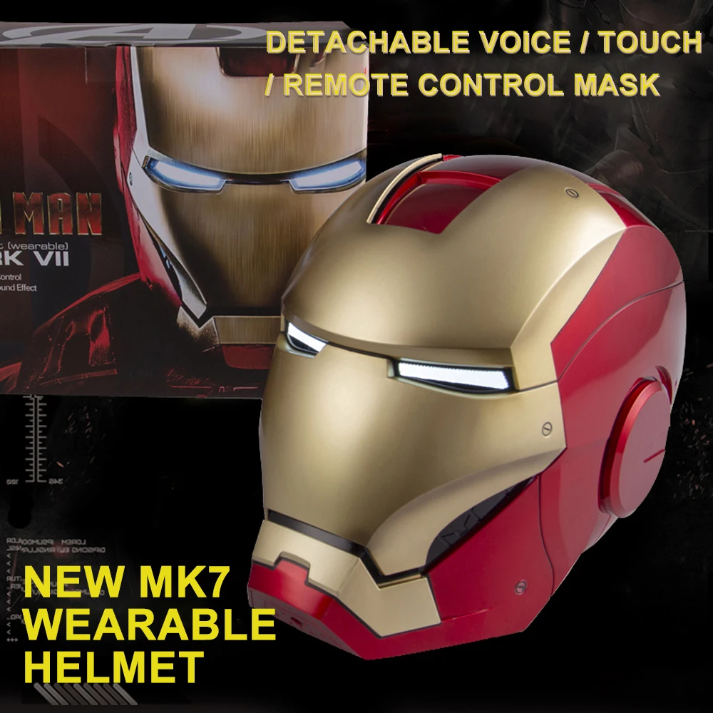 Электронный шлем Marvel Legends Железный человек Мстители MK7 электронный 1:1