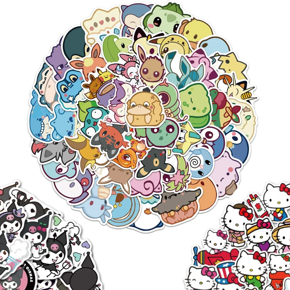 

50 шт., водонепроницаемые детские наклейки из ПВХ