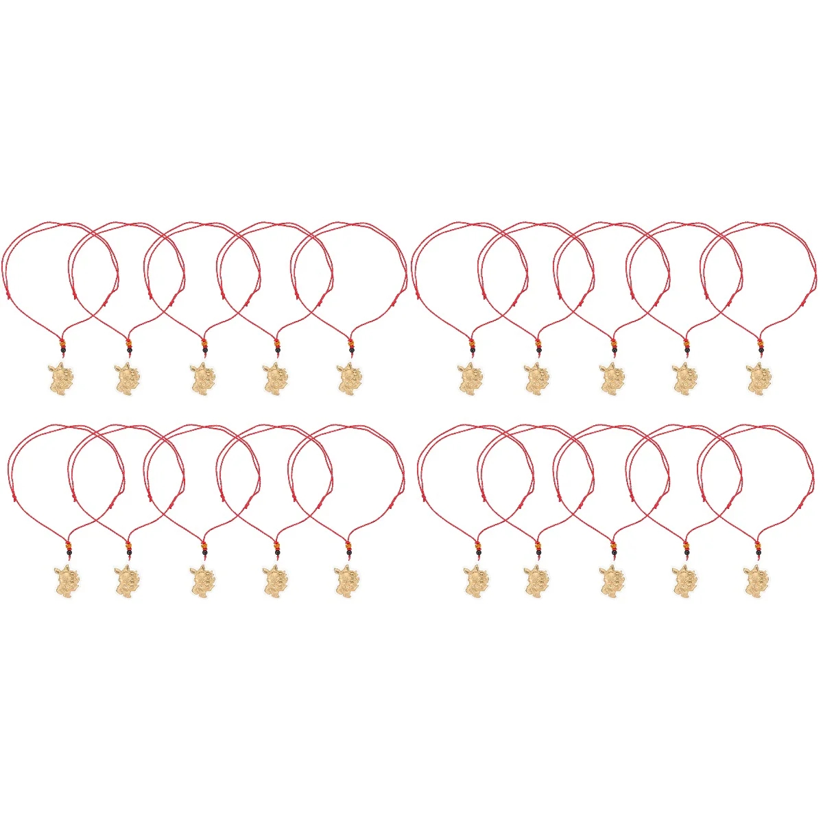 

Necklace Chinese Rabbit Red Pendants Year New Years Diy Shape Pendant Gift Ornament Hanging Women Cord Religious Lucky Thezodiac