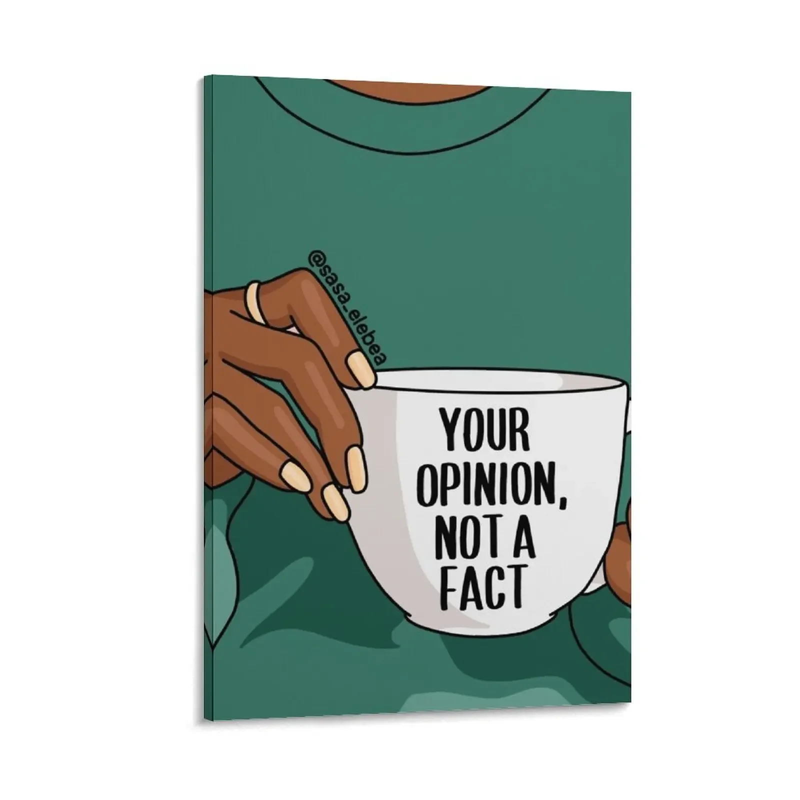 Ваше мнение а не факт от Sasa Elebea холст живопись Украшение стен дом искусство