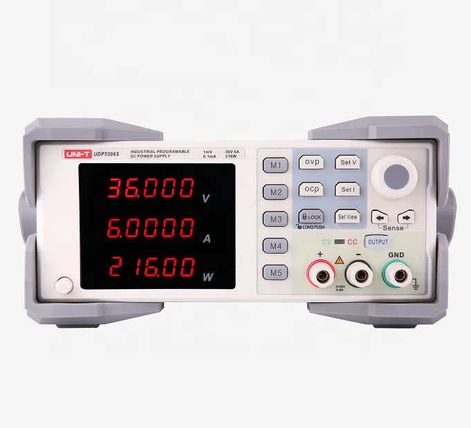 

2021 Newest uni-t laboratory UDP5306S programmable linear DC power supply V/A/w 3windows 36V 6A