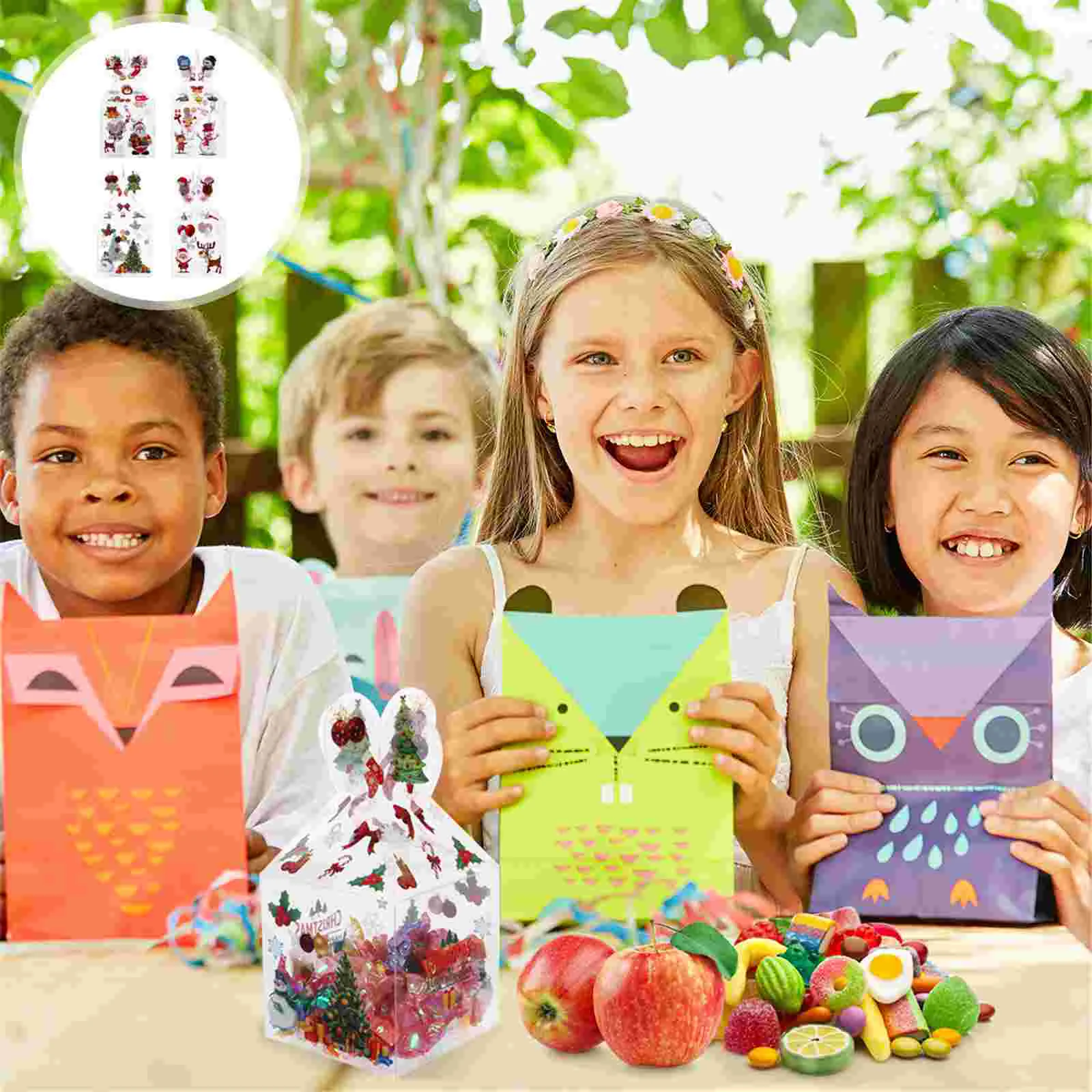 

Christmas Box Container Boxes Favor Pastry Muffin Bakery Treat Eve Partygoodiegift