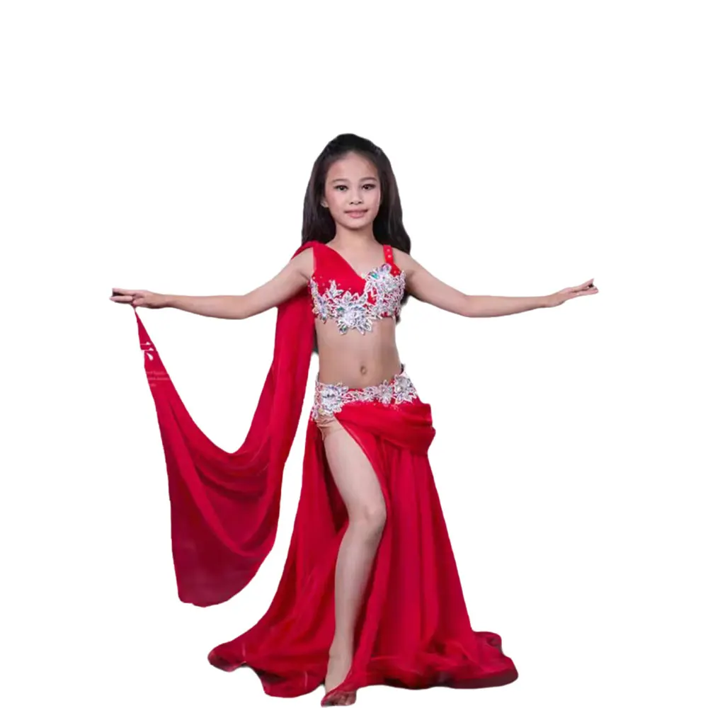 Платье для танца живота длинная юбка с разрезом высокого класса кисточка Hot Diamond