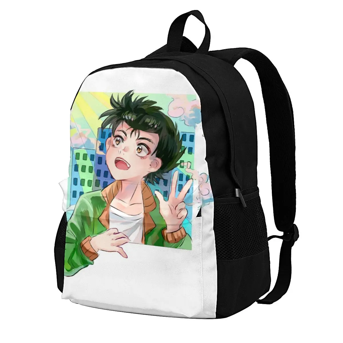 

Yusuke Window Backpacks Yusuke Urameshi Female Big Unusual Backpack Polyester Daily Bags