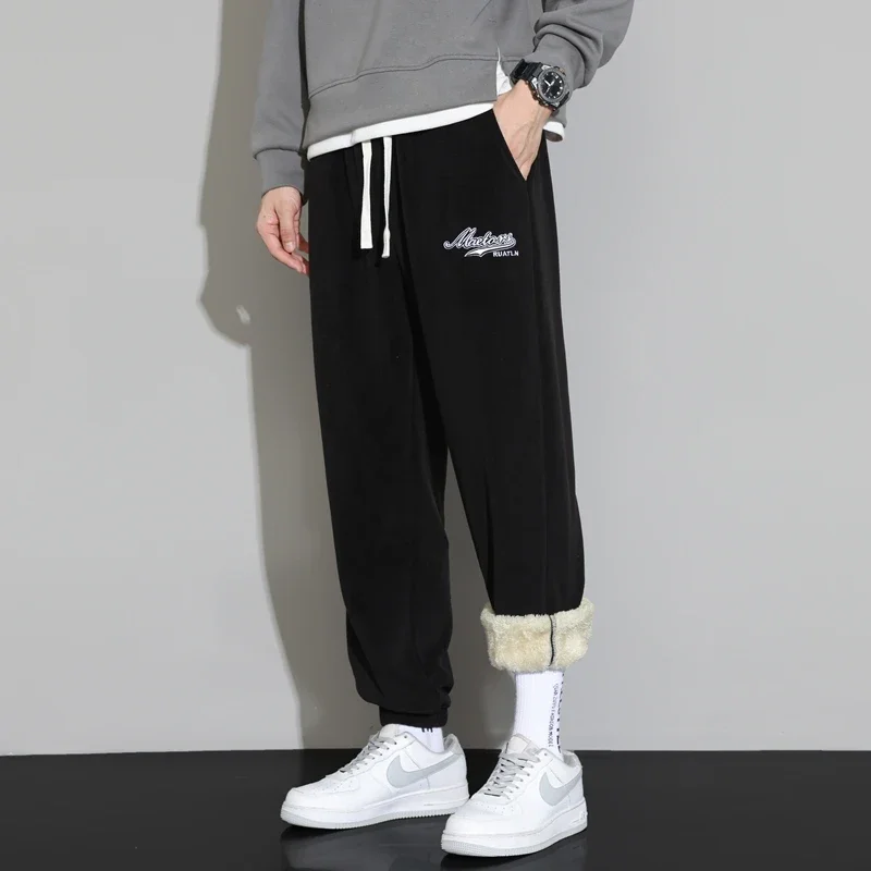 Мужские теплые спортивные брюки высокого качества новинка 2023 зимние мужские