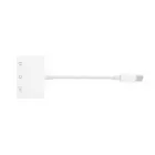 Адаптер трансляции в реальном времени двойной тип-C + 3,5 адаптер Три в одном USB C к AUX 3,5 мм разветвитель для наушников + USB C адаптер для зарядки