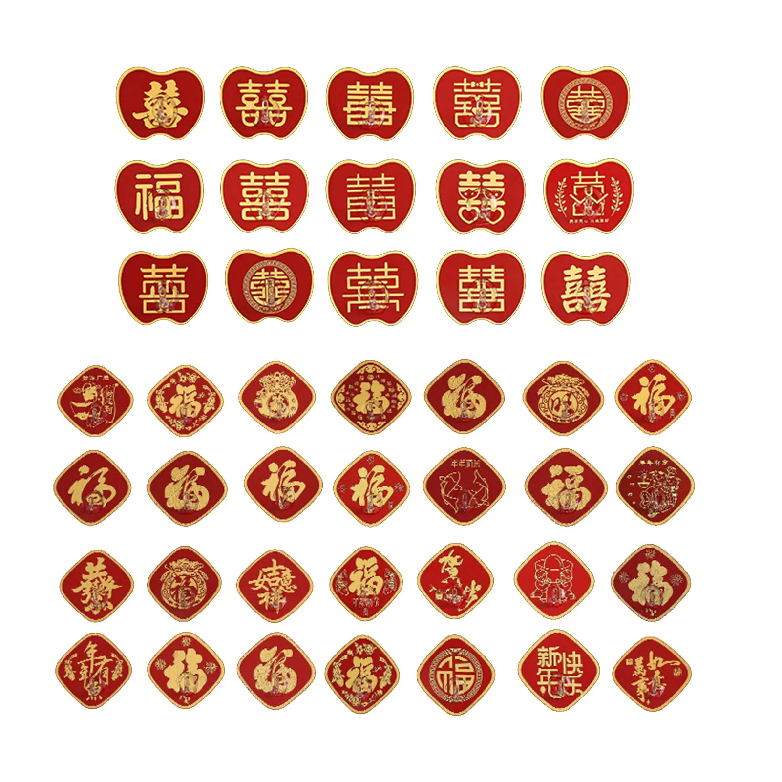 

Традиционный праздничный крючок для весны, красное и Золотое праздничное украшение для стен, дверей, окон CLH @ 8