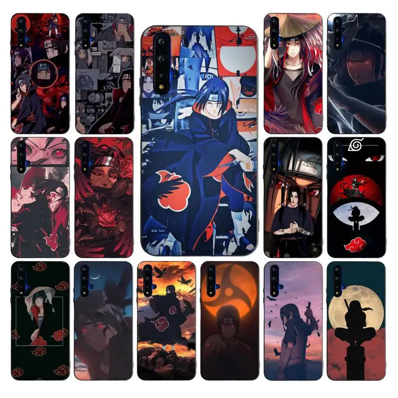 

BANDAI Uchiha Itachi Naruto Phone Case for huawei nova 2 i plus 3 i E 4 E 5 i pro 6 SE 6 5g