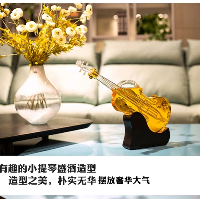 Винный Графин в форме скрипки бутылки для вина и алкоголя огнетушитель