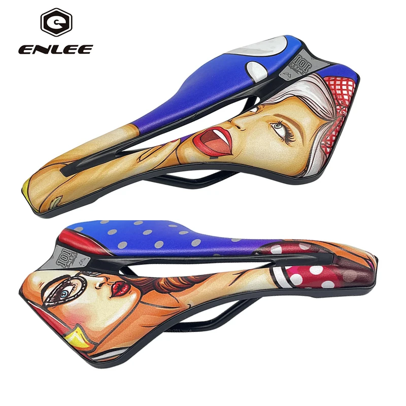 

ENLEE Bicycle Hollow Seat Personality Trend Short Nose Mountain Bike Road Saddle Cushion Bicycle Seat Cushion bike seats