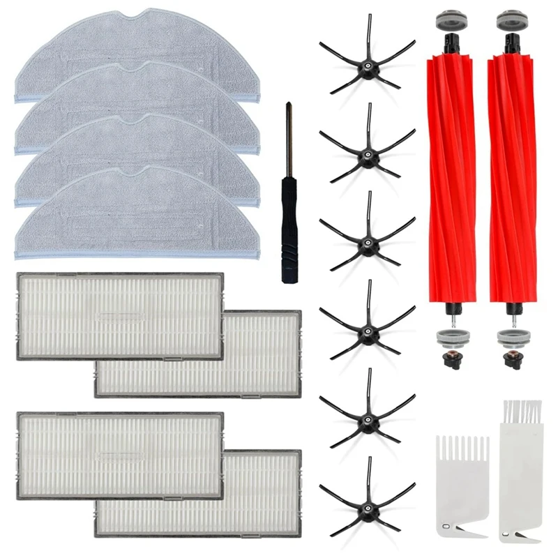 

For Roborock S7/S7+/S7 Maxv/S7 Maxv Plus/S7 Maxv Ultra Vacuum Cleaners Main Side Brushes Hepa Filters Mop Cloth Accessories
