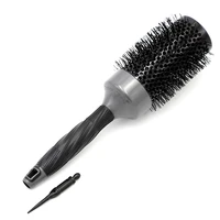 pro nano ceramic round hair aluminum brush salon blowing rolling comb diy hair curling brush and straightening 4 sizes available