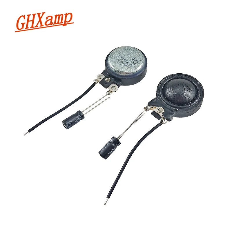 Высокочастотный динамик GHXAMP, 25 мм, 8 Ом, 10 Вт, динамик, интеллектуальное аудио с емкостью, прямые продажи с завода, 2 шт.