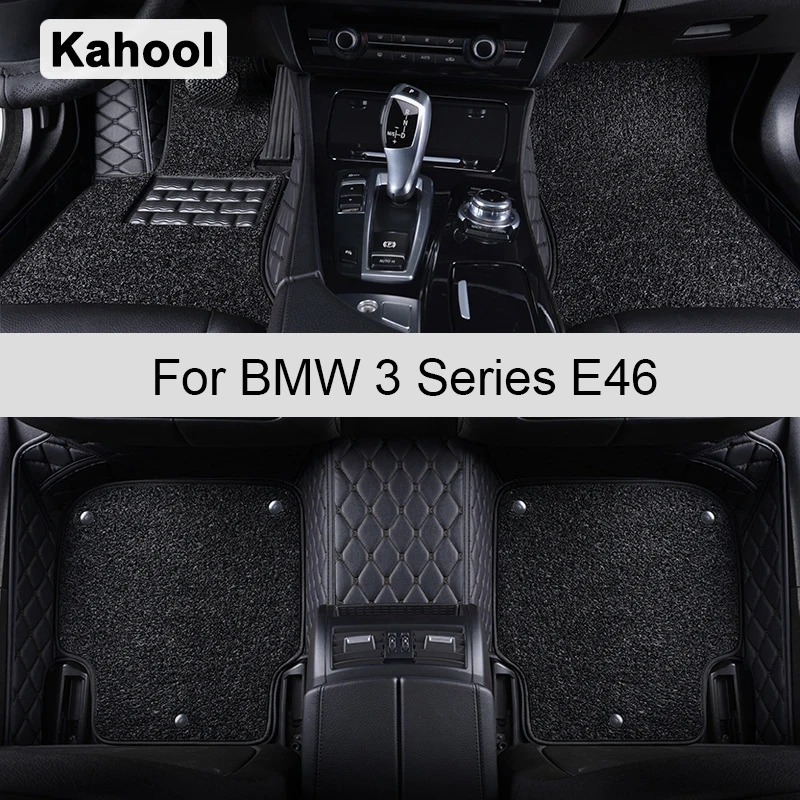 

Kahool Car Floor Mats For BMW E46 3 series 318 320 313 316 330 325 Alfombrillas Foot Coche Accessories Auto