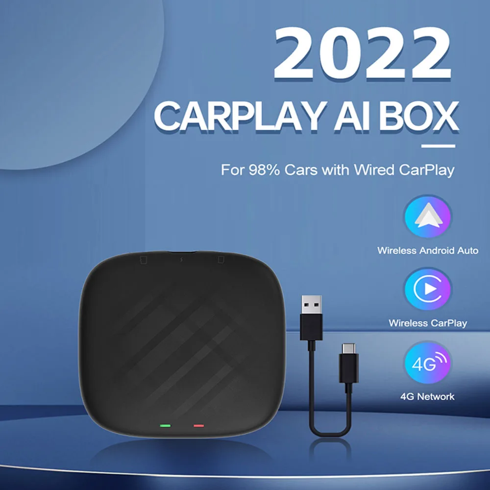 

CarlinKit CarPlay Ai Box 3G + 32G беспроводной CarPlay телефон Android 11 IOS автоматический адаптер 4G LTE SIM Wi-Fi подключение потоковая коробка