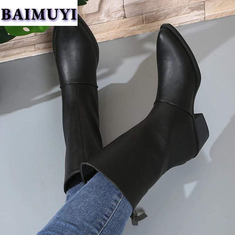 Женские ботильоны с острым носком на высоком каблуке молнии