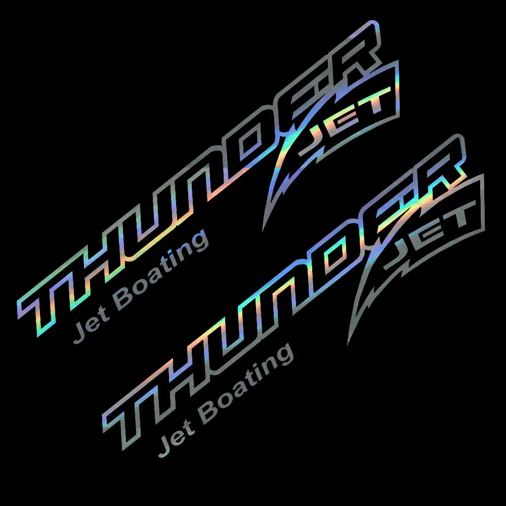 Одна пара графических виниловых наклеек THUNDER JET BOATS Одна пара графических виниловых наклеек THUNDER JET BOATS