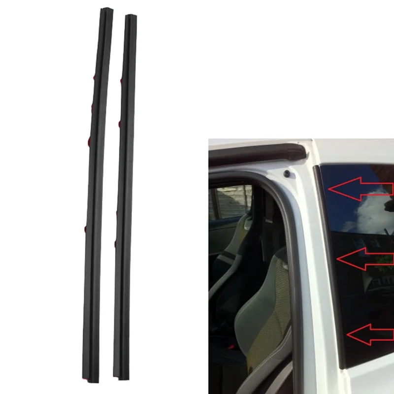 Car Left+Right Rear Quarter Side Window Glass Seal for Renault Clio MK III 2005-2018 Hatchback 8200341503
