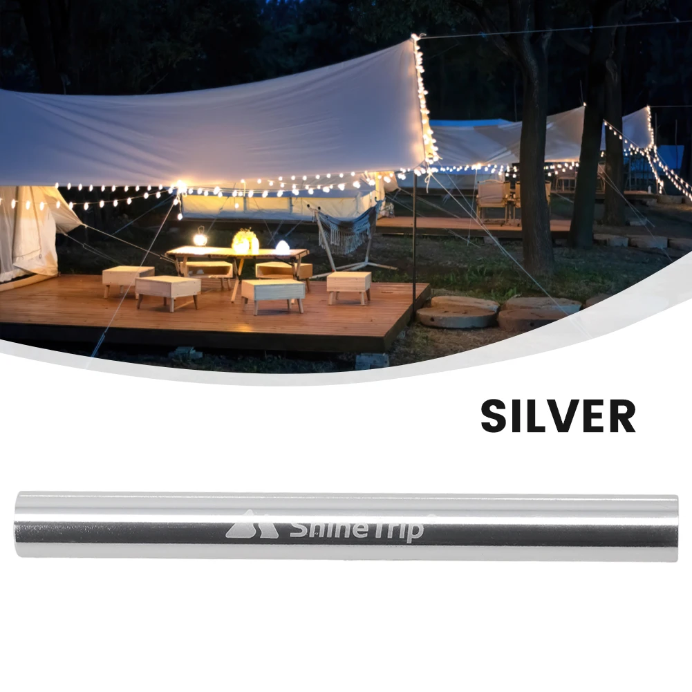 

Portable Tent Pole Repair Tube 11mm Inner Diameter Aluminum Alloy Red/Silver Camping Equipment For 7.9mm-8.5mm Diameter Poles