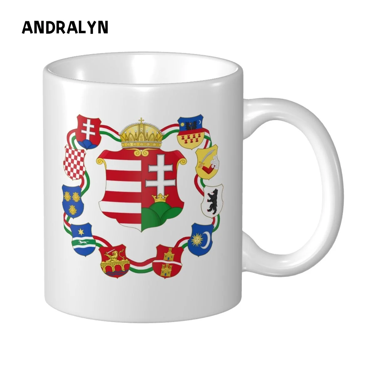 

Personalised Austria Badge AUSTRIA HUNGARY COAT OF ARMS Mug 11oz Ceramic Coffee Mug Cup Dropshipping