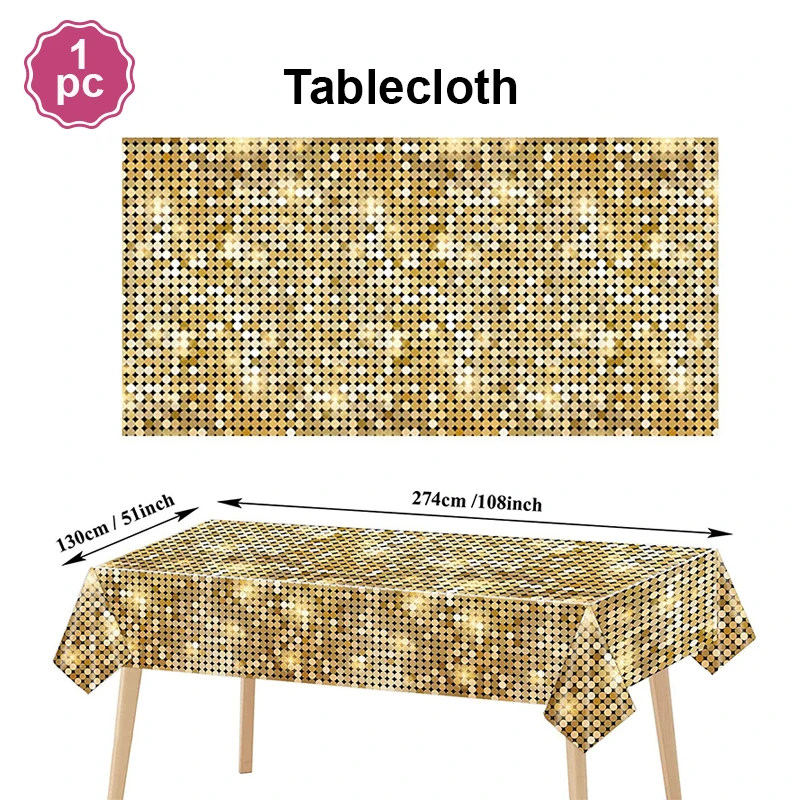 

1 шт., пластиковая скатерть в горошек для стола в стиле диско
