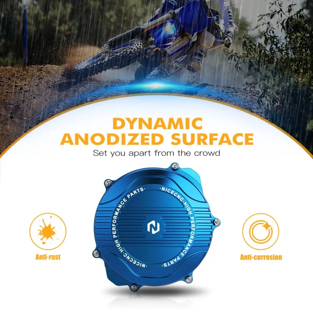 NICECNC для Yamaha YZ250 2008-2024 YZ250X 2016-2023 YZ 250 250X мотоциклетная крышка сцепления алюминий 5