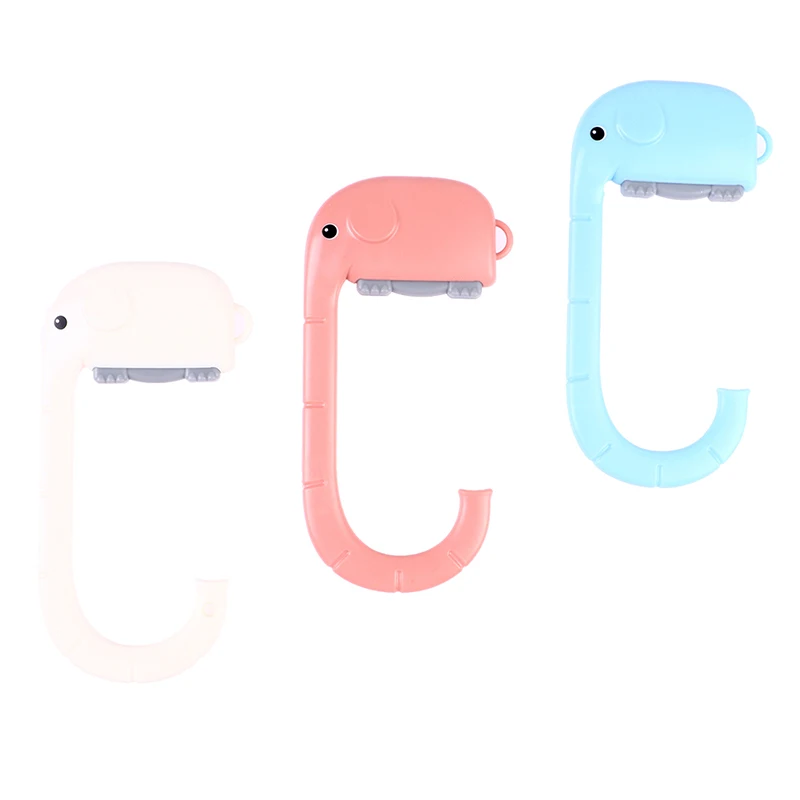 

Travel Portable Plastic Bag Cute Elephant Hook For Hanging Decorative Table Purse Bag Hooks Wall Hanger Holder Handbag Hanger