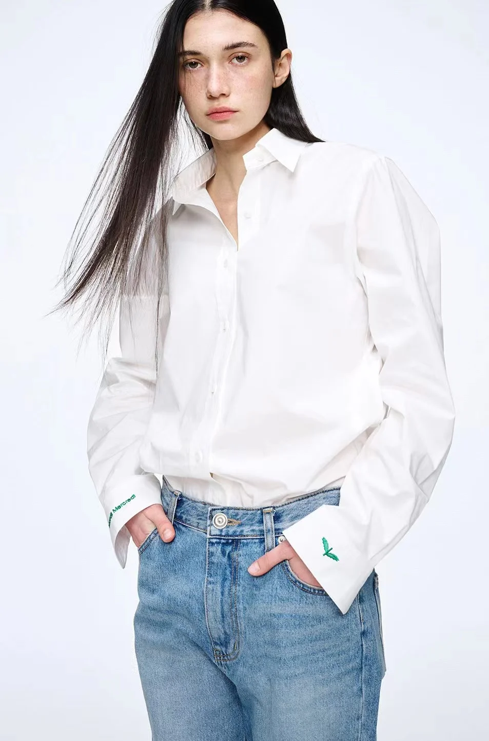 

Женская блузка на пуговицах, в Корейском стиле