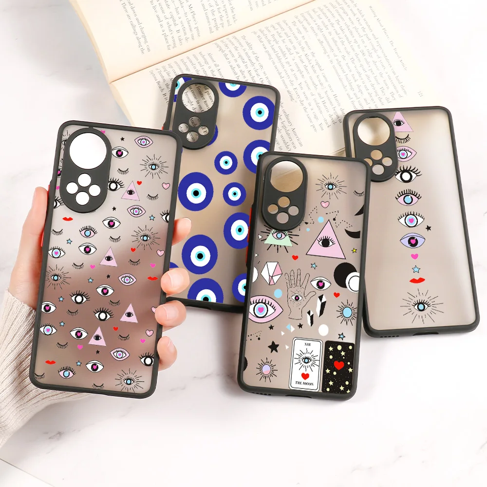 

Case for Honor 50 Case Huawei P50 Pro P40 P30 Lite P Smart 2021 Hard PC Funda Honor 10X Lite 10i 9A 8X 20 Nova 5T Painted Cover