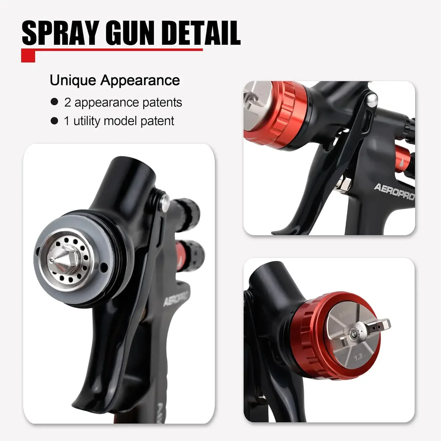 Инструменты A608 Воздушный пистолет-распылитель HVLP сопло 1 3 мм пластиковый стакан