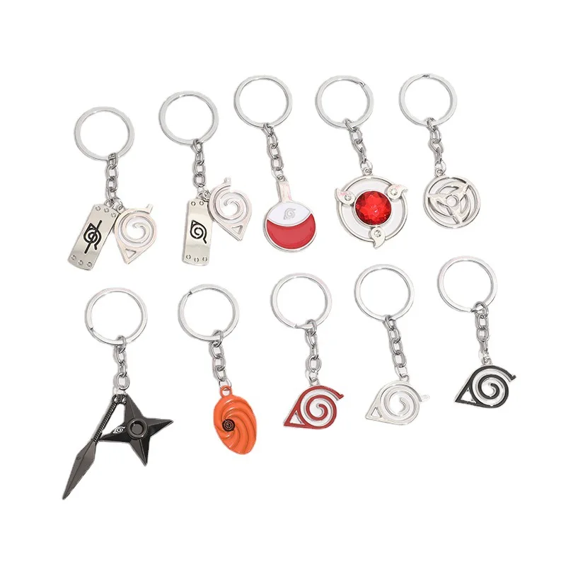 Ожерелье Naruto Konohagakure символ ниндзя Akatsuki Kamui Uchiha Itachi металлическая подвесная