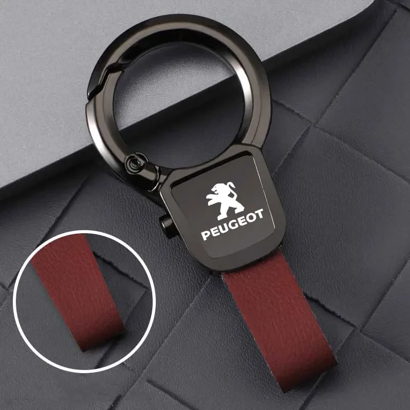 

Автомобильный брелок из сплава, подвесные металлические брелоки на талии для Peugeot 106 207 208 301 306 307 308 407 408 508 2008 4008 5008