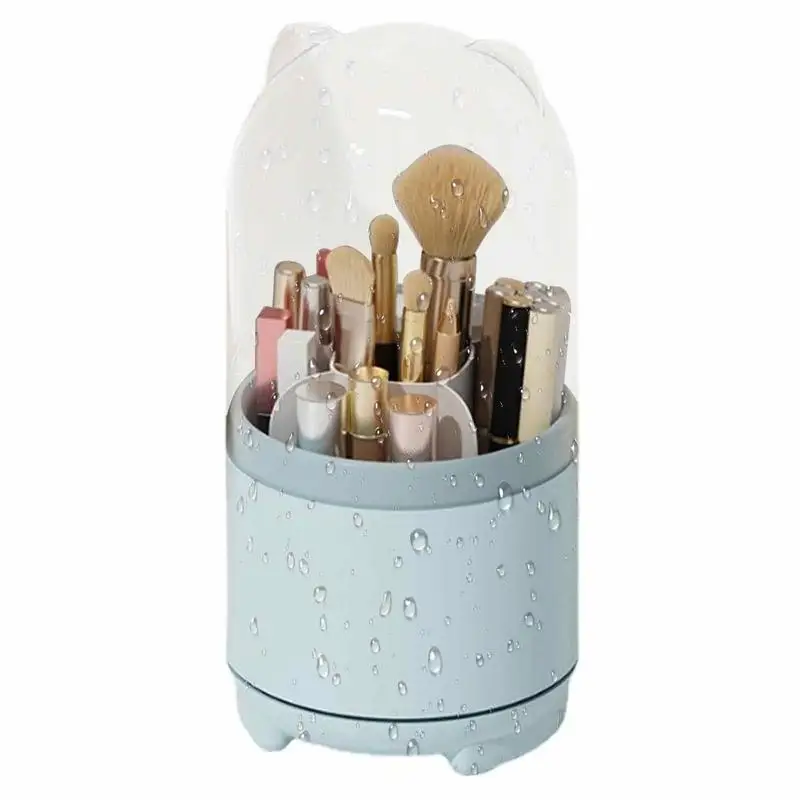 

Makeup Brush Holder Rotating Dustproof Make Up Brushes Container Cosmetics Holders Storage Organizer for Vanity Desktop