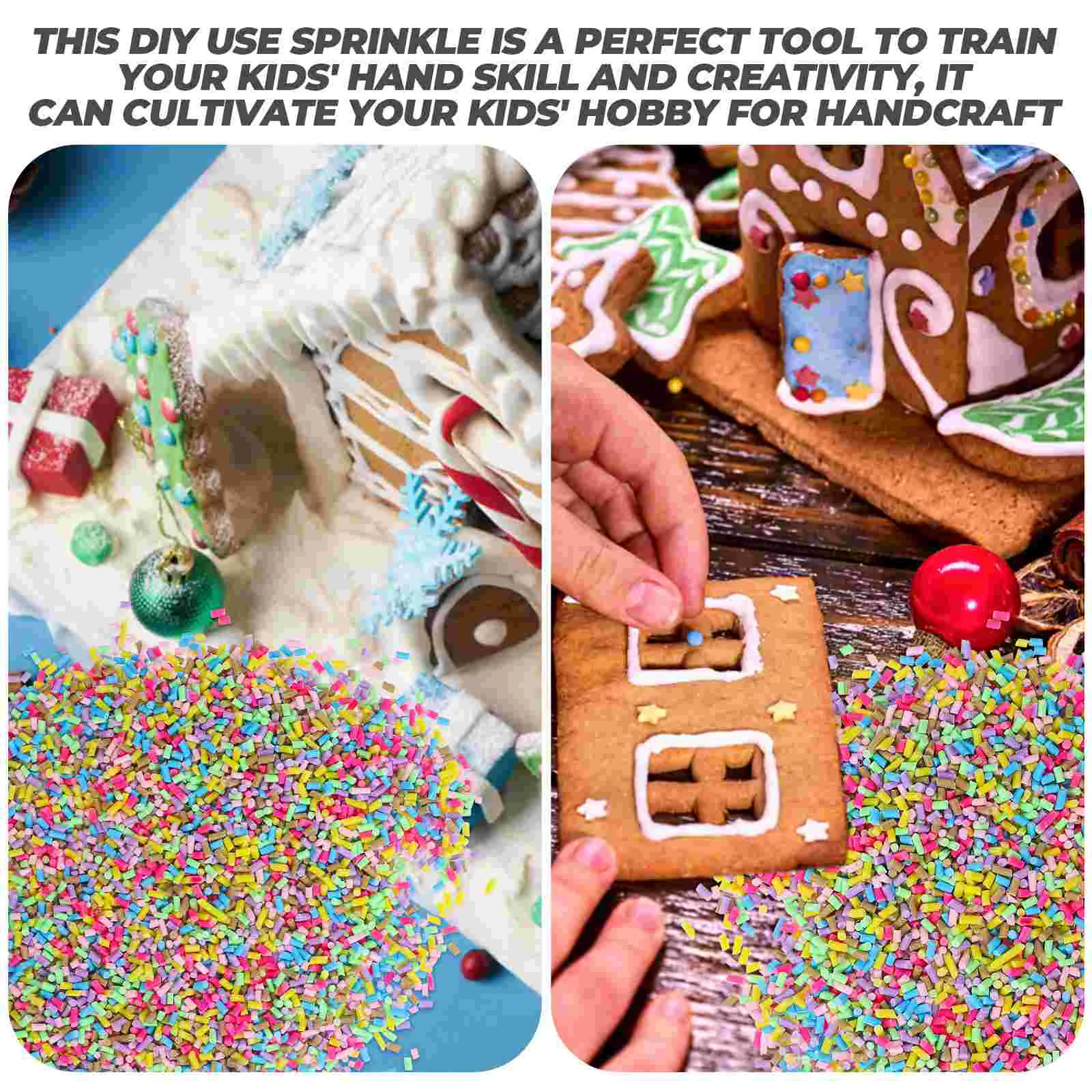 

Sprinkles Clay Fake Slices Resin Case Nail Flatbacks Polymer Candy Decoration Charms Buttons Craft Faux Cake Colorful Bracelet